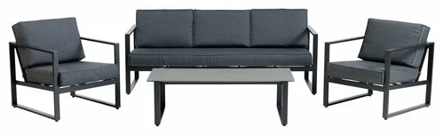 JUTLANDIA Loungeset VONGE 5-sits Svart 8 JUTLANDIA Loungeset VONGE 5-sits Svart - Bild 6