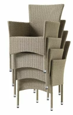 JUTLANDIA THY L60 Bord Natur + 2 AIDT Stol Natur -Utemöbler affär 108109