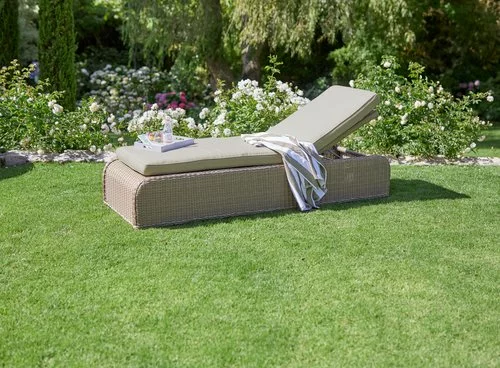 JUTLANDIA Solsäng TAMBOHUSE B76xL206 Natur 4 JUTLANDIA Solsäng TAMBOHUSE B76xL206 Natur - Bild 2