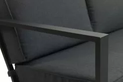 JUTLANDIA Loungeset VONGE 6-sits Svart -Utemöbler affär 120785