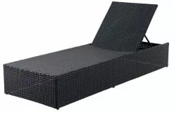 Solsäng HASLE B70xL198 Svart