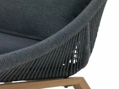 JUTLANDIA Loungestol DANNEMARE Grå 4 JUTLANDIA Loungestol DANNEMARE Grå - Bild 2