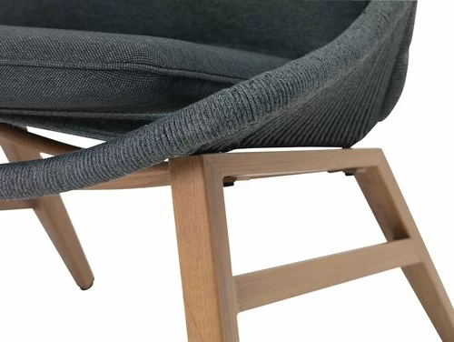 JUTLANDIA Loungestol DANNEMARE Grå 5 JUTLANDIA Loungestol DANNEMARE Grå - Bild 3