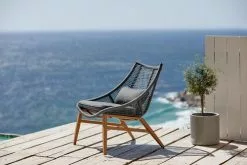 JUTLANDIA Loungestol DANNEMARE Grå 10 JUTLANDIA Loungestol DANNEMARE Grå -Utemöbler affär 122328