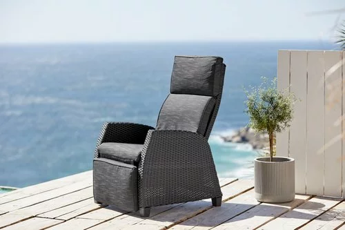 JUTLANDIA Loungestol DOVRE Svart 8 JUTLANDIA Loungestol DOVRE Svart - Bild 6