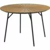 JUTLANDIA Bord RANGSTRUP Ø110 Natur/svart -Utemöbler affär 150061