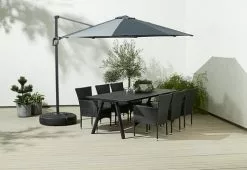 JUTLANDIA Hängparasoll TRONDHEIM Ø300 Grå -Utemöbler affär 150532