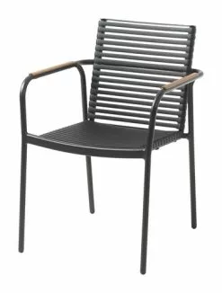 JUTLANDIA Stapelstol NABE Svart