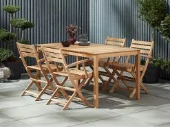 JUTLANDIA Bord VESTERHAVET B90xL150 Teak -Utemöbler affär 151476 1