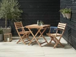 JUTLANDIA Klaffbord VESTERHAVET B70xL70 Teak 11 JUTLANDIA Klaffbord VESTERHAVET B70xL70 Teak -Utemöbler affär 151479 2