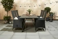 JUTLANDIA Positionsstol SKIVE Svart -Utemöbler affär 155648