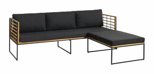 JUTLANDIA Loungesoffa UGILT M/schäslong 3-sits Trä 3 JUTLANDIA Loungesoffa UGILT M/schäslong 3-sits Trä