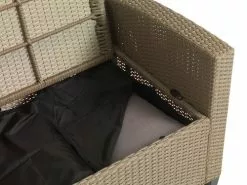 Loungeset ULLEHUSE 6-sits M/förvaring Natur -Utemöbler affär 157696