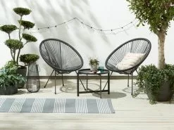 Loungestol UBBERUP Svart -Utemöbler affär 160367