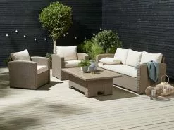 JUTLANDIA Loungeset VEMB 5-sits Natur