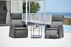 JUTLANDIA Loungestol DOVRE Svart 16 JUTLANDIA Loungestol DOVRE Svart -Utemöbler affär 161434