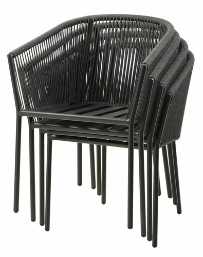 JUTLANDIA Stapelstol BRAVA Snabbtorkande Grå 4 JUTLANDIA Stapelstol BRAVA Snabbtorkande Grå - Bild 2