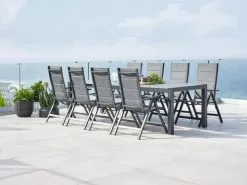 JUTLANDIA HOBURGEN L205/275 Grå + 4 MYSEN Grå -Utemöbler affär 178393