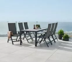 JUTLANDIA Bord PINDSTRUP B90xL205 Grå -Utemöbler affär 178520