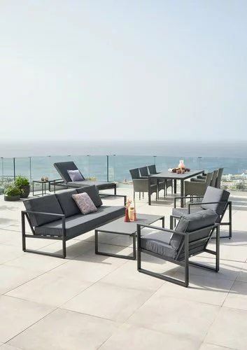 JUTLANDIA Loungeset VONGE 5-sits Svart 4 JUTLANDIA Loungeset VONGE 5-sits Svart - Bild 2