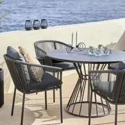 JUTLANDIA Stapelstol BRAVA Snabbtorkande Grå 11 JUTLANDIA Stapelstol BRAVA Snabbtorkande Grå -Utemöbler affär 180597