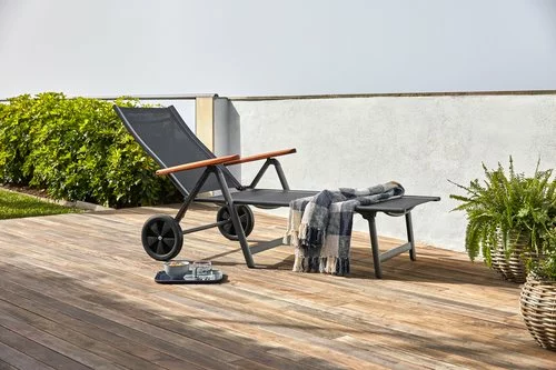 JUTLANDIA Solsäng KARLSHAMN B81xL190 Mörkgrå 4 JUTLANDIA Solsäng KARLSHAMN B81xL190 Mörkgrå - Bild 2