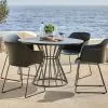 FAGERNES Ø110 Bord Grå + 4 SANDVED Stol Svart 2 FAGERNES Ø110 Bord Grå + 4 SANDVED Stol Svart -Utemöbler affär 182213