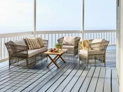 Loungeset LILLESAND 5-sits Natur