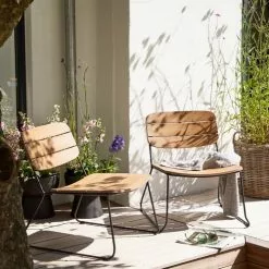 Loungestol JEBJERG Natur -Utemöbler affär 193995