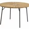 Bord BASTRUP Ø120 Natur/svart -Utemöbler affär 198955