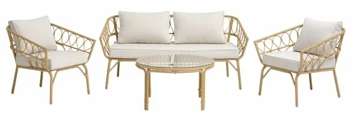 Loungeset JENNUM 4-sits Natur 4 Loungeset JENNUM 4-sits Natur - Bild 2
