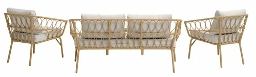 Loungeset JENNUM 4-sits Natur 5 Loungeset JENNUM 4-sits Natur - Bild 3