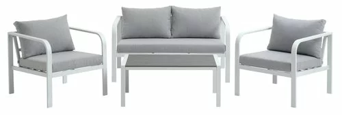 Loungeset VASTO 4-sits Vit 4 Loungeset VASTO 4-sits Vit - Bild 2