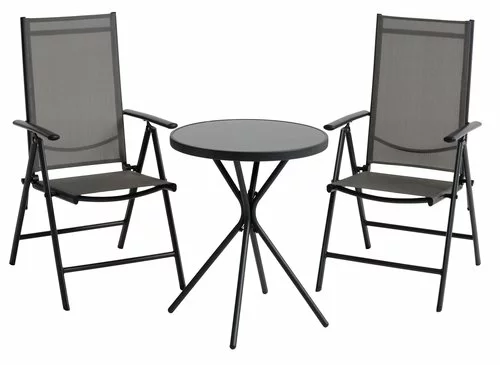 RADSTRUP Ø60 Bord Svart + 2 MELLBY Positionsstol Svart 4 RADSTRUP Ø60 Bord Svart + 2 MELLBY Positionsstol Svart - Bild 2