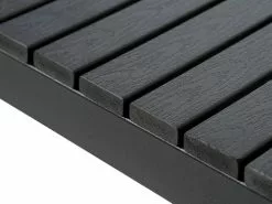 Bänk SAUNTE B120xD35 Svart -Utemöbler affär 199180