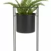 Trädgårdskruka MIDSOMMER Ø21xH55 Svart 1 Trädgårdskruka MIDSOMMER Ø21xH55 Svart -Utemöbler affär 199895