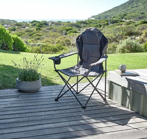 Campingstol HOLMDALEN Grå 4 Campingstol HOLMDALEN Grå - Bild 2