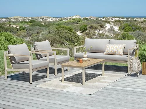 JUTLANDIA Loungeset BEJSTRUP 4-sits Beige 3 JUTLANDIA Loungeset BEJSTRUP 4-sits Beige