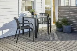 Bord JERSORE B70xL70 Svart -Utemöbler affär 201487