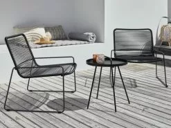 Sidobord IDRE Ø45xH52 Svart -Utemöbler affär 201511