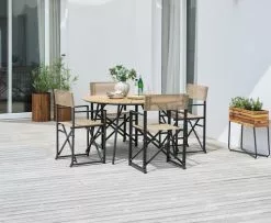 JUTLANDIA Bord RANGSTRUP Ø130 Natur/svart 11 JUTLANDIA Bord RANGSTRUP Ø130 Natur/svart -Utemöbler affär 201571