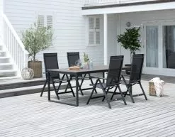 JUTLANDIA Positionsstol LOMMA Svart 7 JUTLANDIA Positionsstol LOMMA Svart -Utemöbler affär 201591