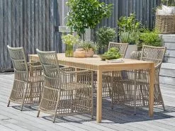 JUTLANDIA Bord VESTERHAVET B90xL210 Teak -Utemöbler affär 201662