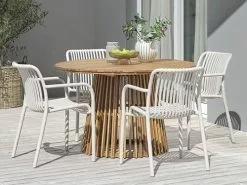 Stapelstol NABBEN Beige -Utemöbler affär 201747