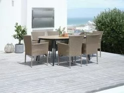 JUTLANDIA TAGEHOLM L120/170 Bord Natur + 4 AIDT Stol Natur 10 JUTLANDIA TAGEHOLM L120/170 Bord Natur + 4 AIDT Stol Natur -Utemöbler affär 201774