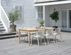 JUTLANDIA Bord VESTERHAVET B90xL210 Teak -Utemöbler affär 201788