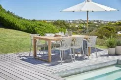 Stapelstol NABBEN Beige -Utemöbler affär 201789