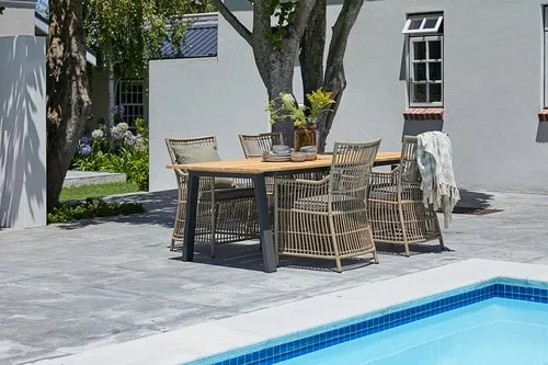 BARSMARK L210 Bord Teak + 4 FJELLERUP Stol Natur 6 BARSMARK L210 Bord Teak + 4 FJELLERUP Stol Natur - Bild 4