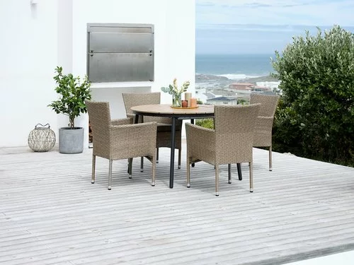 JUTLANDIA TAGEHOLM L120/170 Bord Natur + 4 AIDT Stol Natur 7 JUTLANDIA TAGEHOLM L120/170 Bord Natur + 4 AIDT Stol Natur - Bild 5