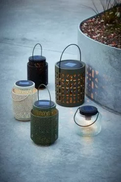 Solcellslampa SANDSVALE Ø16xH21 Grön -Utemöbler affär 202082